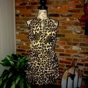 Leopard print romper
